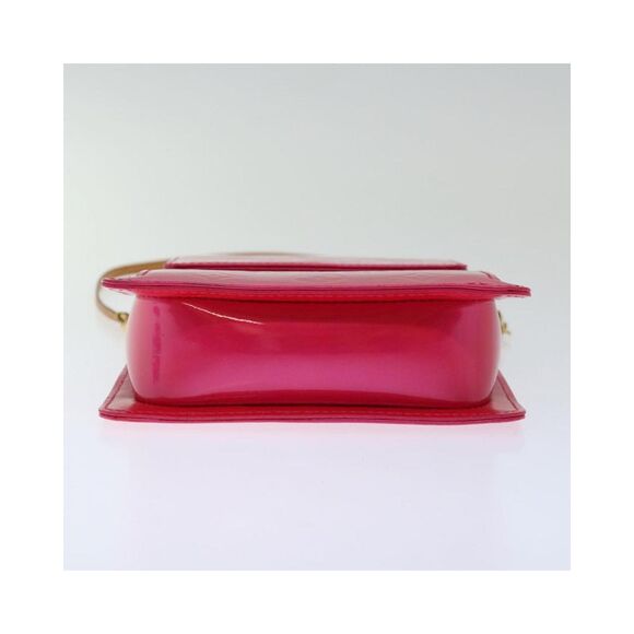 Pre Loved LOUIS VUITTON Monogram Vernis Motto Pouch Fuchsia Pink M91225 LV Auth - Picture 5 of 8